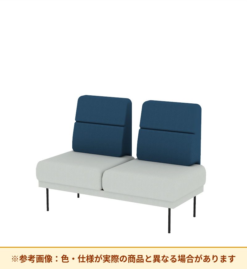 コクヨ ソファ オスファ ワークタイプ ミドル背分離 座分離 巾木有 NTK-WMB14L-6A