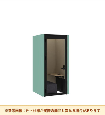 コクヨ ワークポッドテトラ 1人用ソファ 背パネル 右側左開きドア PLP-TF1111L