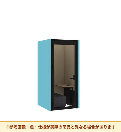 コクヨ ワークポッドテトラ 1人用ソファ 背パネル 右側左開きドア PLP-TF1111L