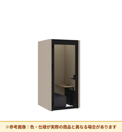 コクヨ ワークポッドテトラ 1人用ソファ 背パネル 右側左開きドア PLP-TF1111L