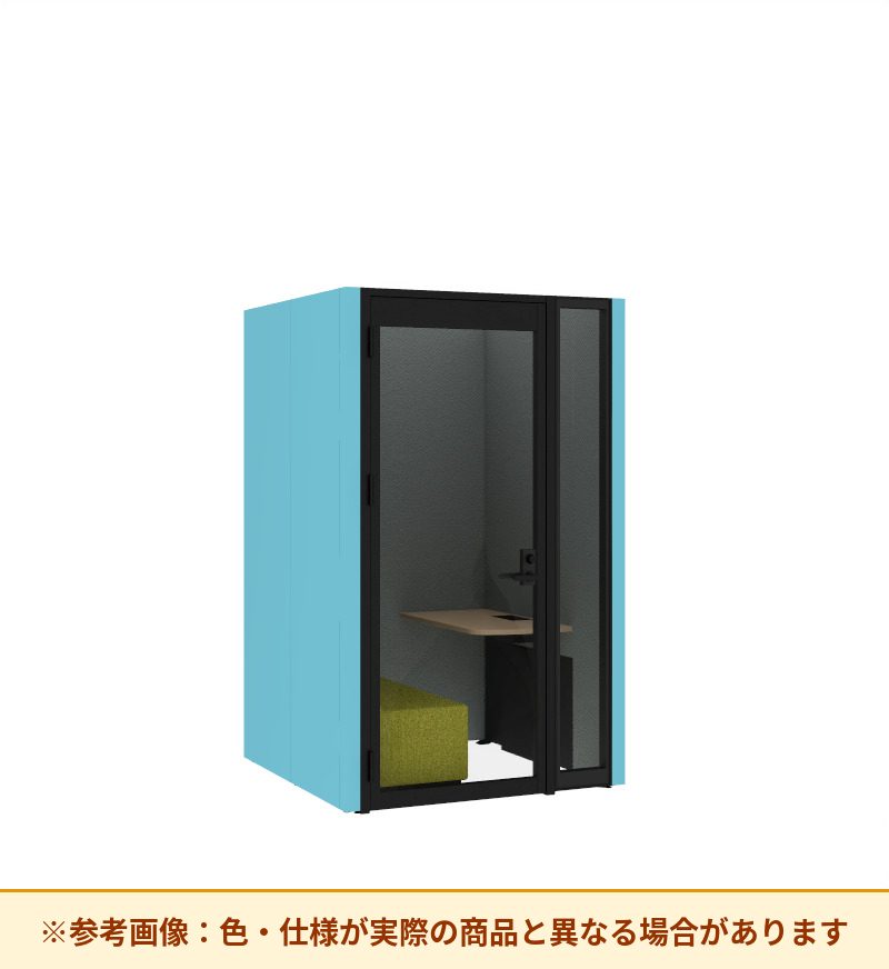 コクヨ ワークポッドテトラ ワイドソファ 背パネル 右側左開きドア PLP-TF1414L