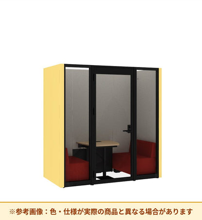コクヨ ワークポッドテトラ 2人用ソファ 背パネル 右側左開きドア PLP-TF2211L
