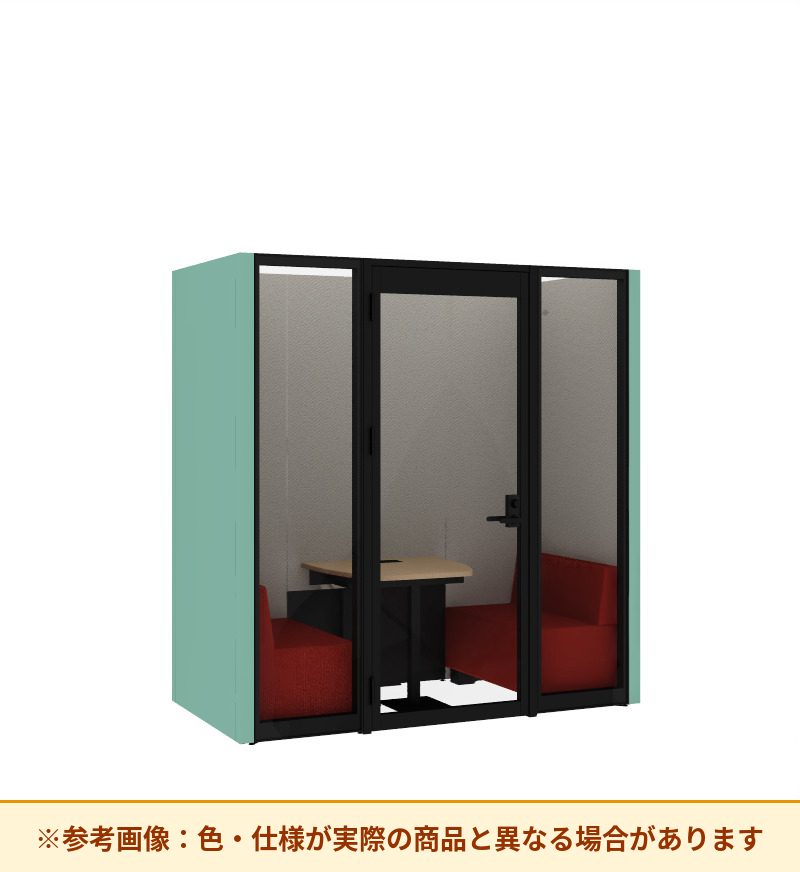 コクヨ ワークポッドテトラ 2人用ソファ 背パネル 右側左開きドア PLP-TF2211L