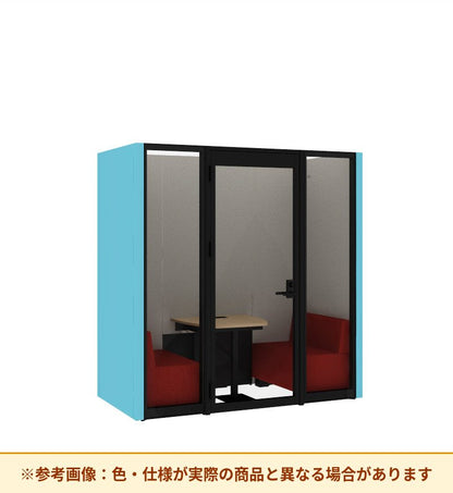 コクヨ ワークポッドテトラ 2人用ソファ 背パネル 右側左開きドア PLP-TF2211L