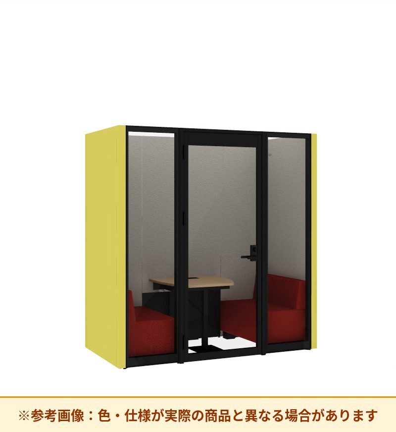 コクヨ ワークポッドテトラ 2人用ソファ 背パネル 右側左開きドア PLP-TF2211L