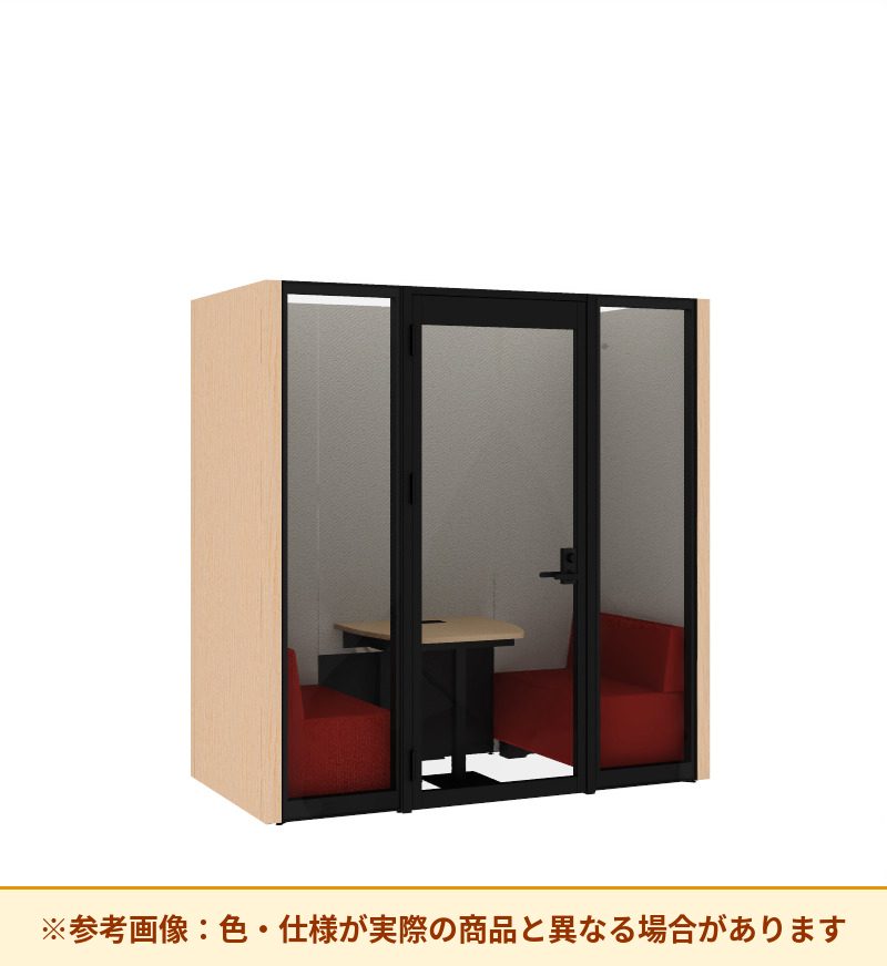 コクヨ ワークポッドテトラ 2人用ソファ 背パネル 右側左開きドア PLP-TF2211L