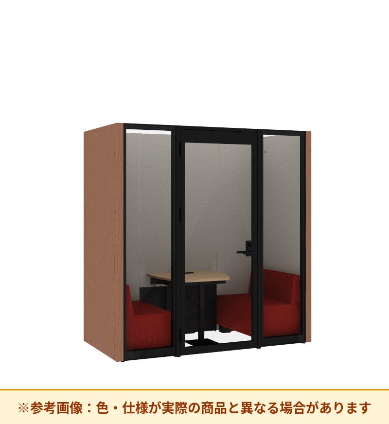 コクヨ ワークポッドテトラ 2人用ソファ 背パネル 右側左開きドア PLP-TF2211L