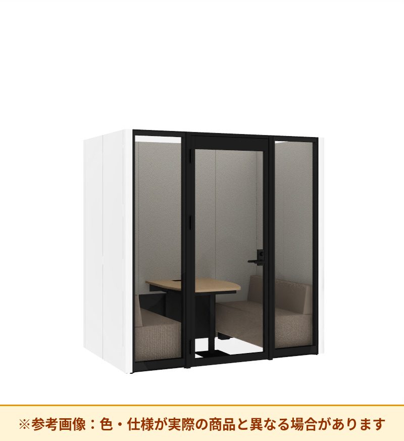 コクヨ ワークポッドテトラ 4人用ソファ 背パネル 右側左開きドア PLP-TF2214L