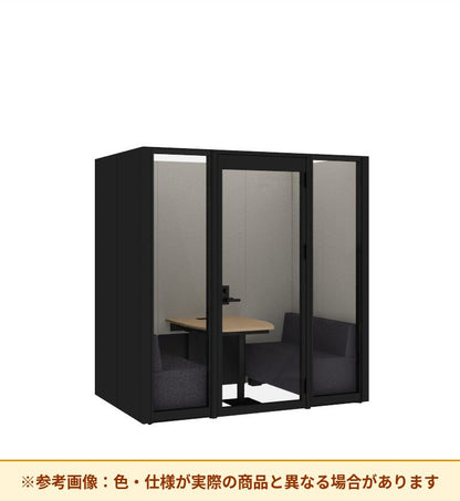 コクヨ ワークポッドテトラ 4人用ソファ 背パネル 右側右開きドア PLP-TF2214R