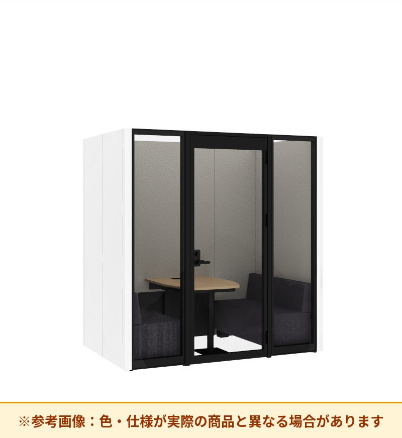 コクヨ ワークポッドテトラ 4人用ソファ 背パネル 右側右開きドア PLP-TF2214R