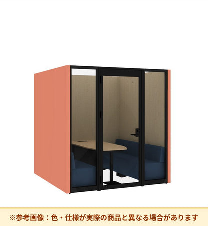 コクヨ ワークポッドテトラ 6人用ソファ 背パネル 右側左開きドア PLP-TF2222L