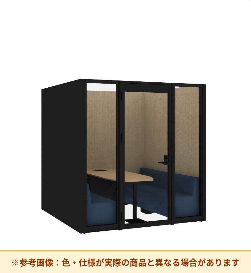 コクヨ ワークポッドテトラ 6人用ソファ 背パネル 右側左開きドア PLP-TF2222L