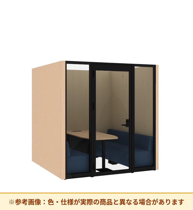 コクヨ ワークポッドテトラ 6人用ソファ 背パネル 右側左開きドア PLP-TF2222L