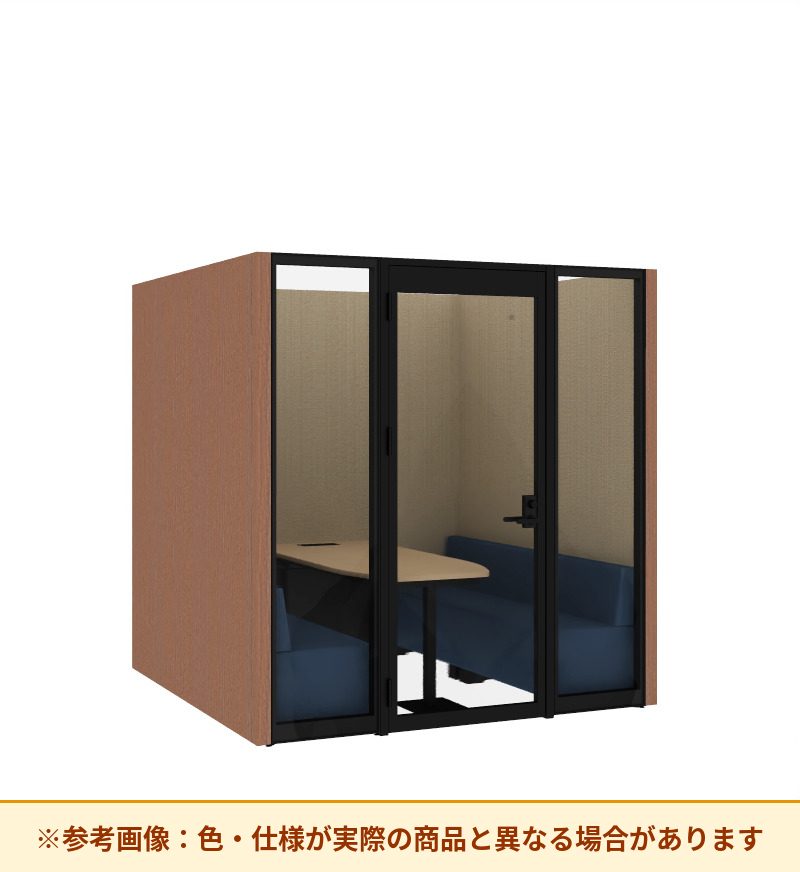 コクヨ ワークポッドテトラ 6人用ソファ 背パネル 右側左開きドア PLP-TF2222L