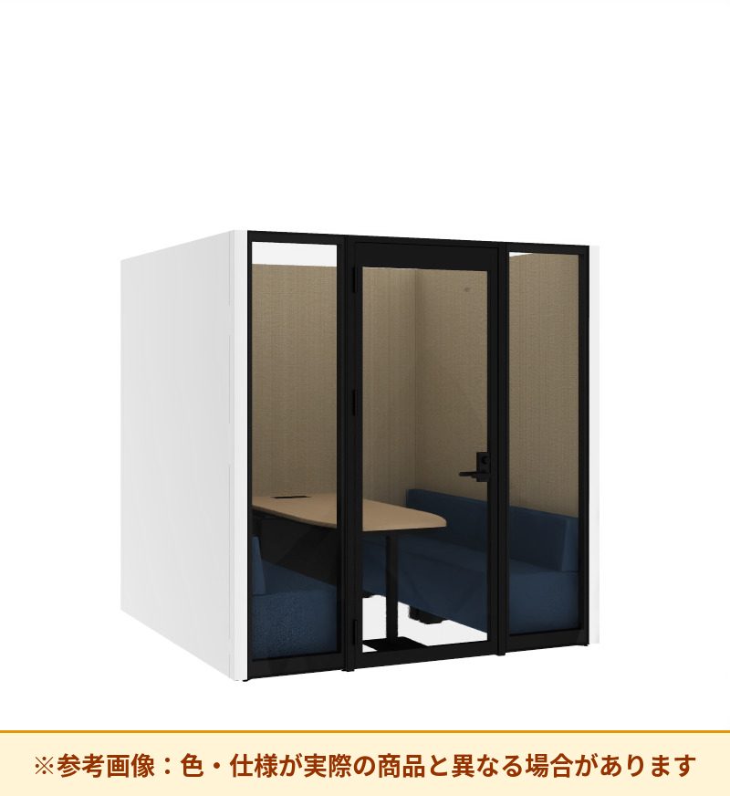コクヨ ワークポッドテトラ 6人用ソファ 背パネル 右側左開きドア PLP-TF2222L