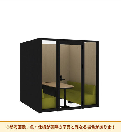 コクヨ ワークポッドテトラ 6人用ソファ 背パネル 右側右開きドア PLP-TF2222R