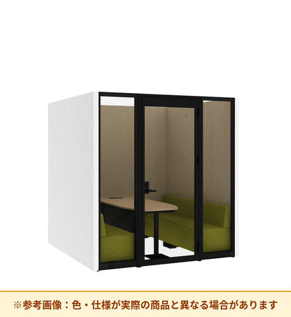 コクヨ ワークポッドテトラ 6人用ソファ 背パネル 右側右開きドア PLP-TF2222R