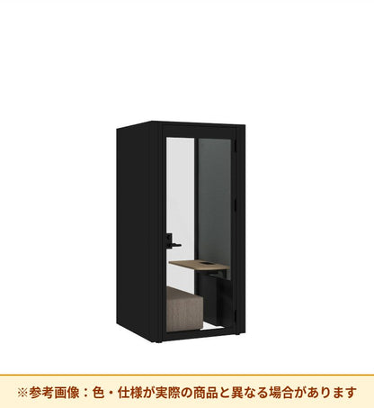 コクヨ ワークポッドテトラ 1人用ソファ 背ガラス 右側右開きドア PLP-TG1111R