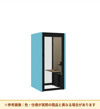 コクヨ ワークポッドテトラ 1人用デスク 背ガラス 右側左開きドア PLP-TU1111L
