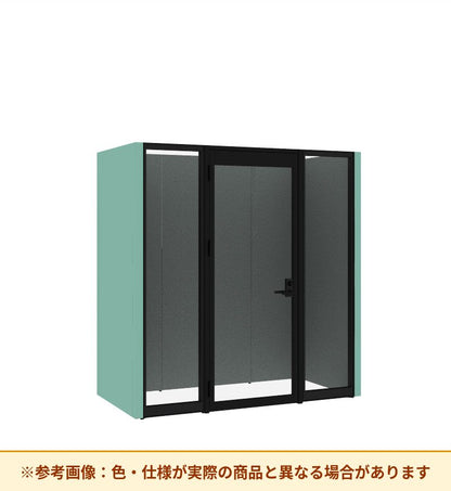 コクヨ ワークポッドテトラ 2人用フリー 背パネル 右側左開きドア PLP-TX2211L