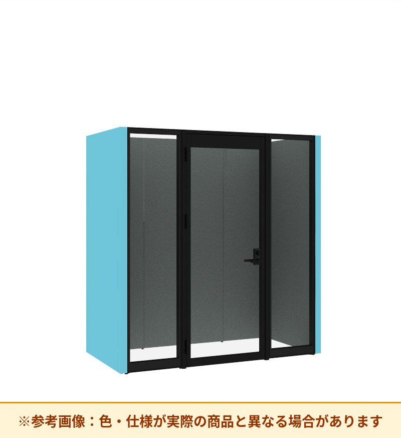 コクヨ ワークポッドテトラ 2人用フリー 背パネル 右側左開きドア PLP-TX2211L