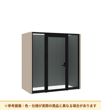 コクヨ ワークポッドテトラ 2人用フリー 背パネル 右側左開きドア PLP-TX2211L