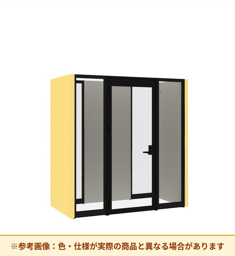 コクヨ ワークポッドテトラ 2人用フリー 背ガラス 右側左開きドア PLP-TY2211L