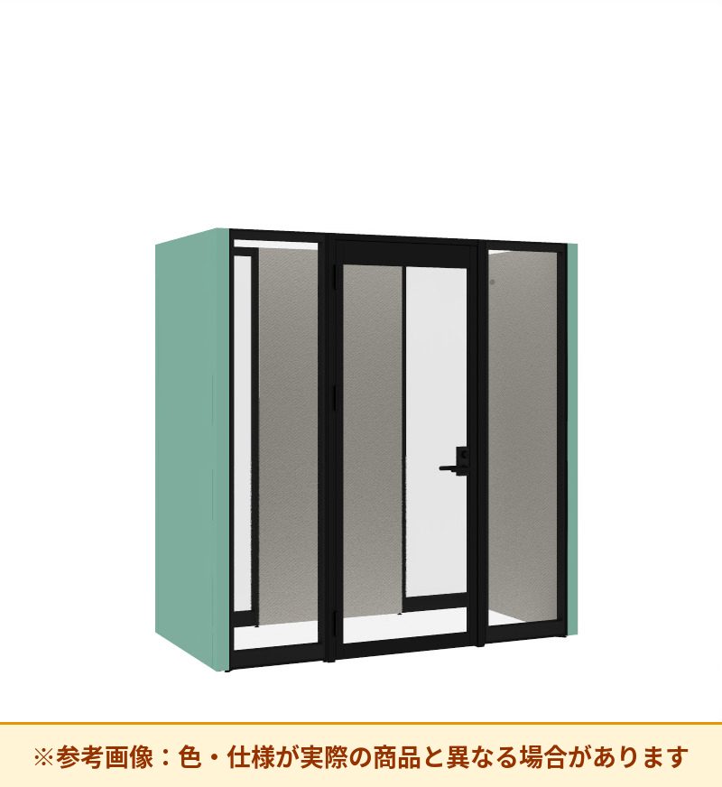 コクヨ ワークポッドテトラ 2人用フリー 背ガラス 右側左開きドア PLP-TY2211L