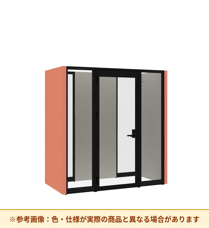 コクヨ ワークポッドテトラ 2人用フリー 背ガラス 右側左開きドア PLP-TY2211L