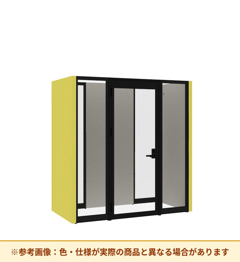 コクヨ ワークポッドテトラ 2人用フリー 背ガラス 右側左開きドア PLP-TY2211L