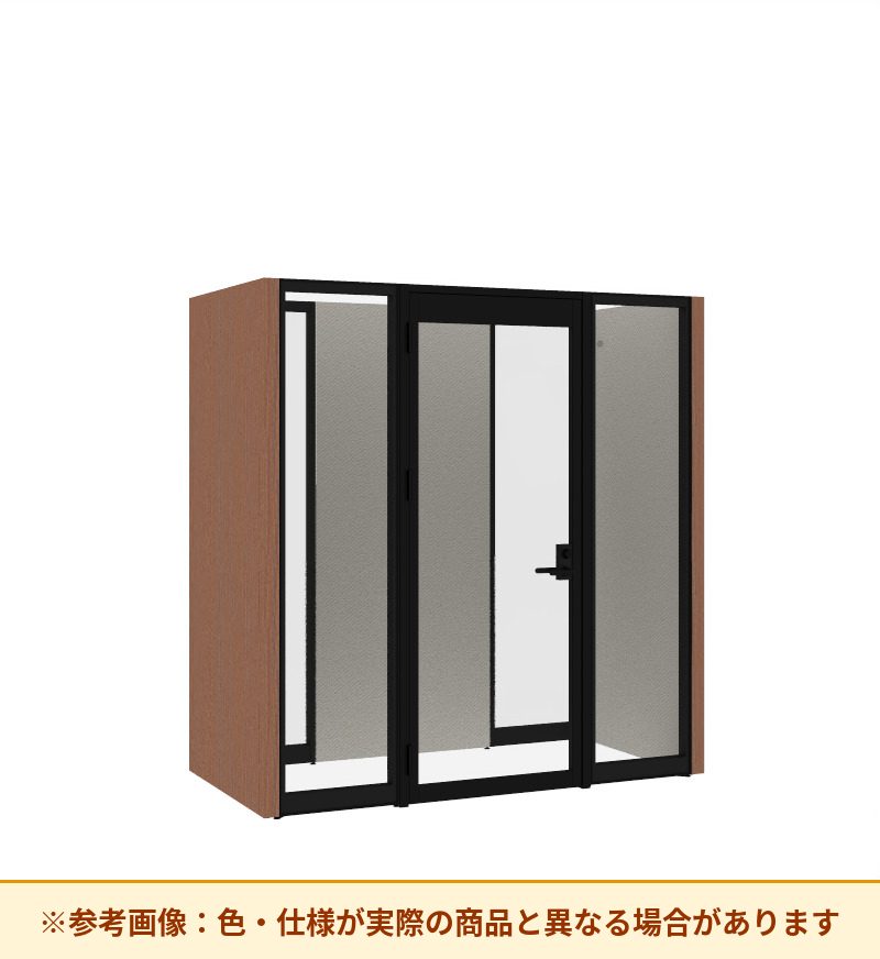 コクヨ ワークポッドテトラ 2人用フリー 背ガラス 右側左開きドア PLP-TY2211L