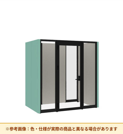コクヨ ワークポッドテトラ 4人用フリー 背ガラス 右側左開きドア PLP-TY2214L