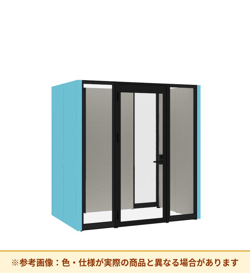 コクヨ ワークポッドテトラ 4人用フリー 背ガラス 右側左開きドア PLP-TY2214L