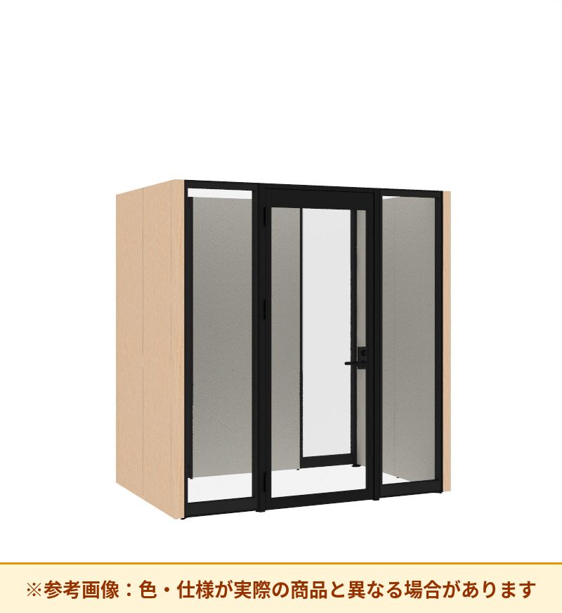 コクヨ ワークポッドテトラ 4人用フリー 背ガラス 右側左開きドア PLP-TY2214L