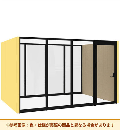 コクヨ ワークポッドテトラ 8人用フリー 背ガラス 右側左開きドア PLP-TY3725L