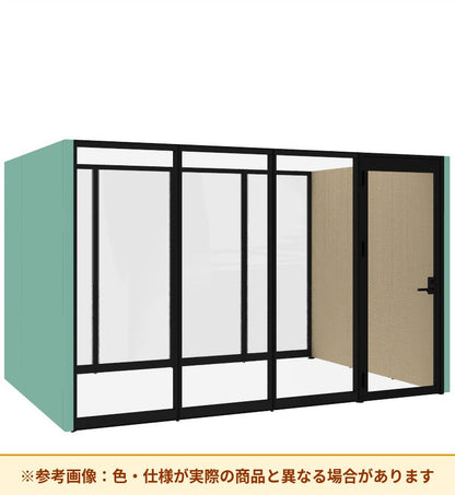 コクヨ ワークポッドテトラ 8人用フリー 背ガラス 右側左開きドア PLP-TY3725L