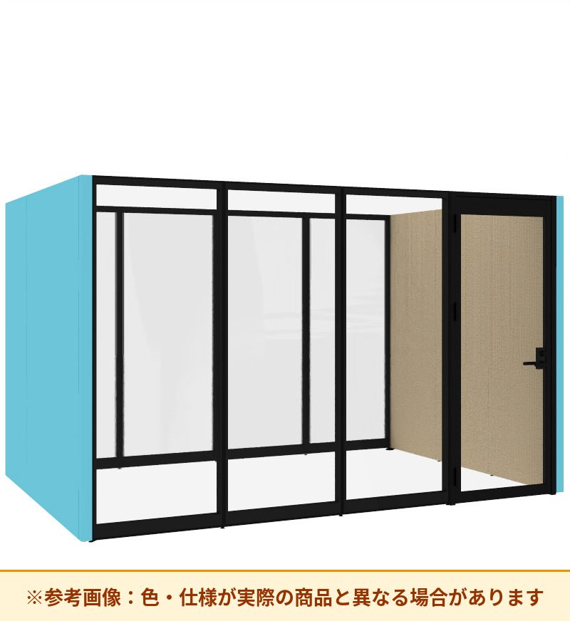 コクヨ ワークポッドテトラ 8人用フリー 背ガラス 右側左開きドア PLP-TY3725L
