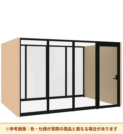 コクヨ ワークポッドテトラ 8人用フリー 背ガラス 右側左開きドア PLP-TY3725L