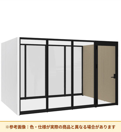 コクヨ ワークポッドテトラ 8人用フリー 背ガラス 右側左開きドア PLP-TY3725L