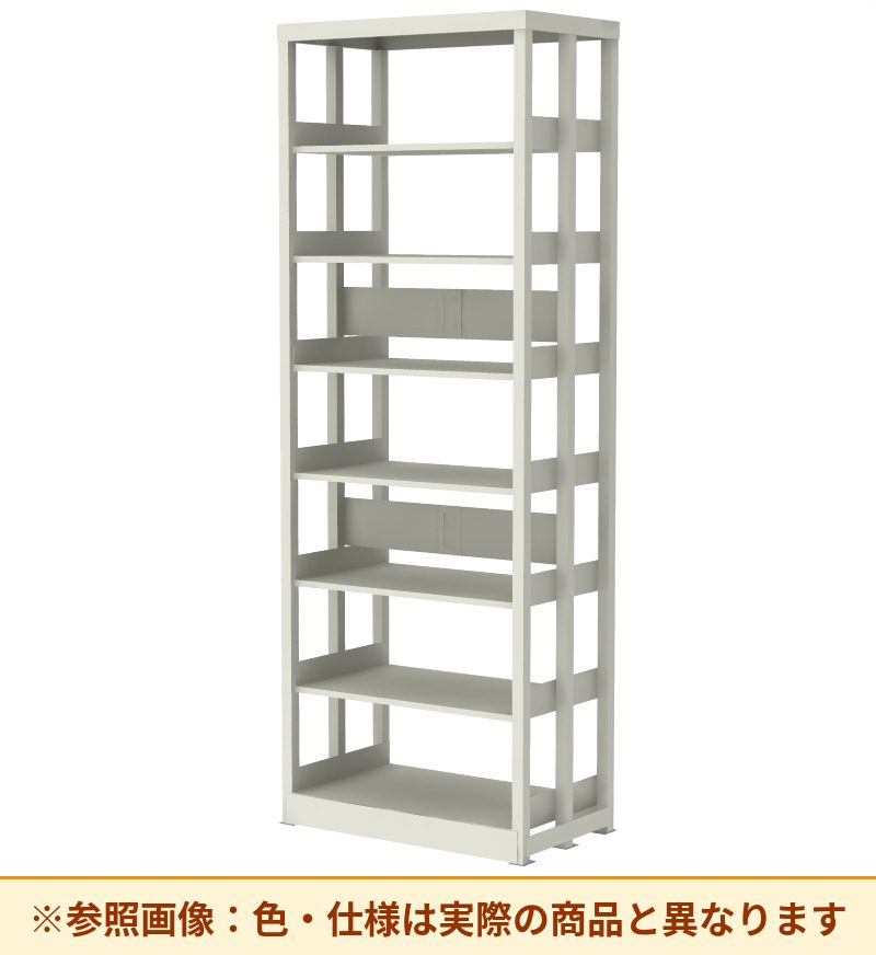 コクヨ 複柱書架Sタイプ 両面タイプ（スチール製） 本体素材：スチール 棚板素材：スチール RFF-77