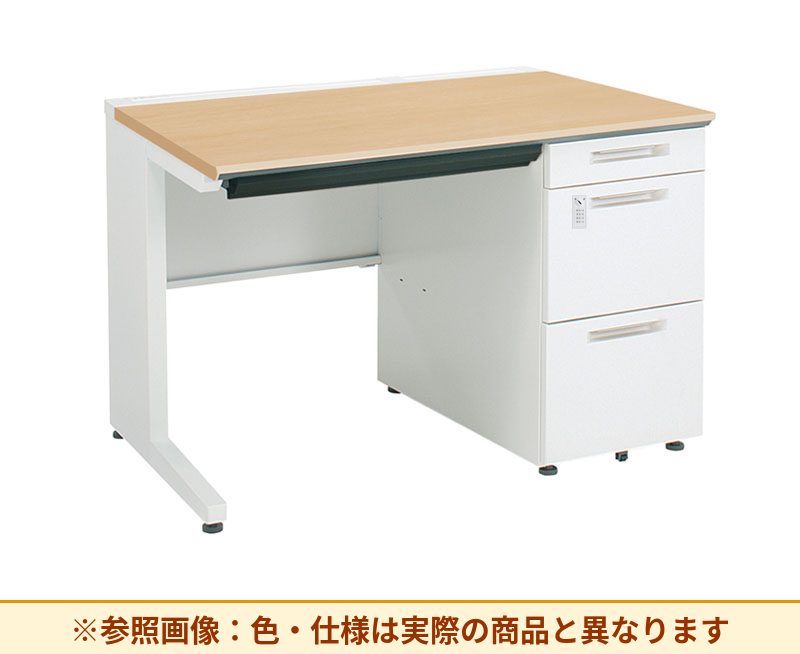 コクヨ ｉSデスクシステム 片袖机 右袖段数：3段 右袖仕様：A4ロング SD-ISN1075LDCAS