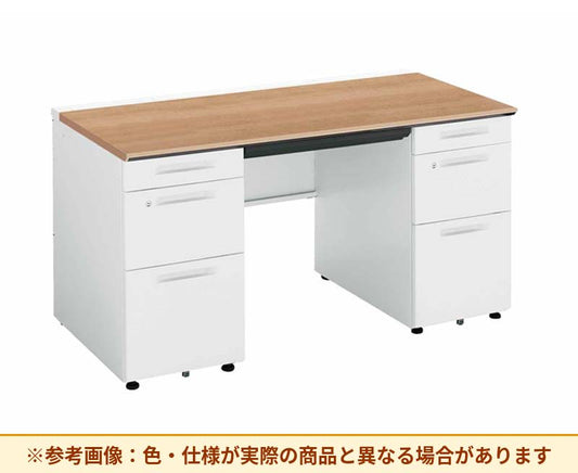 コクヨ ｉSデスクシステム 両袖机 左袖段数：3段 右袖段数：3段 SD-ISN1475CBBS