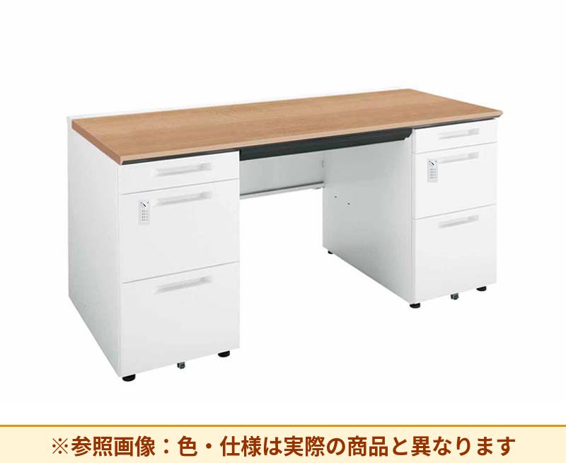 コクヨ ｉSデスクシステム 両袖机 左袖段数：3段 右袖段数：3段 SD-ISN1575DCABS