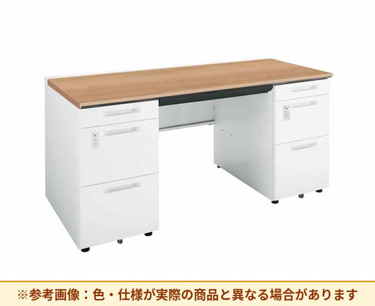 コクヨ ｉSデスクシステム 両袖机 左袖段数：3段 右袖段数：3段 SD-ISN1575DCABS
