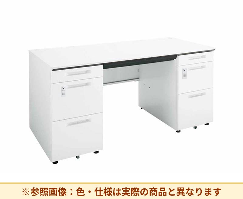 コクヨ ｉSデスクシステム 両袖机 左袖段数：3段 右袖段数：3段 SD-ISN1575DCABS