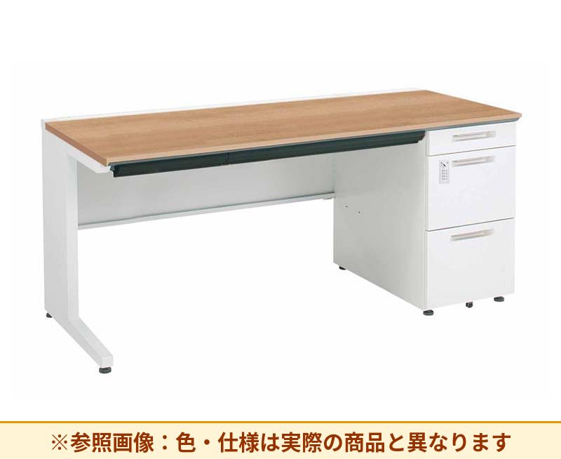 コクヨ ｉSデスクシステム 片袖机 右袖段数：3段 右袖仕様：A4ロング SD-ISN1675LDCAS