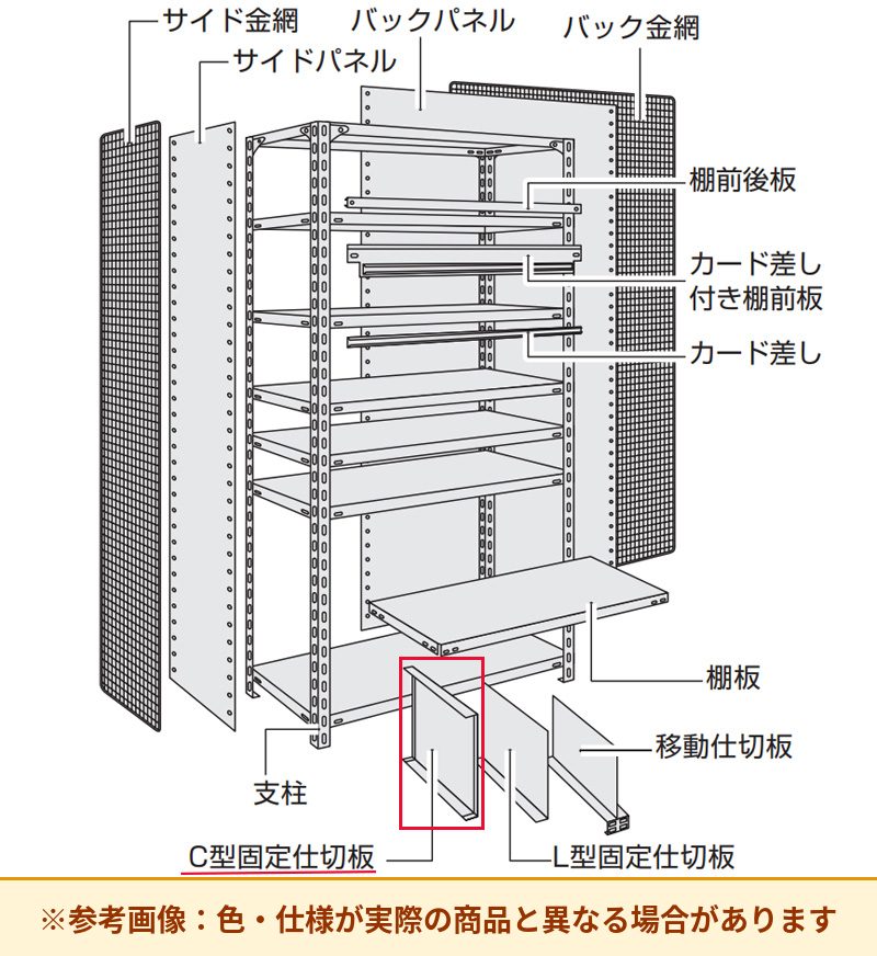 コクヨ 棚 シェルビング 仕切板 SED-405CF1