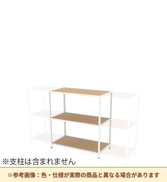 コクヨ 収納棚 ジューク ダブル棚2段 ポスト用 SJK-ACD2W-E