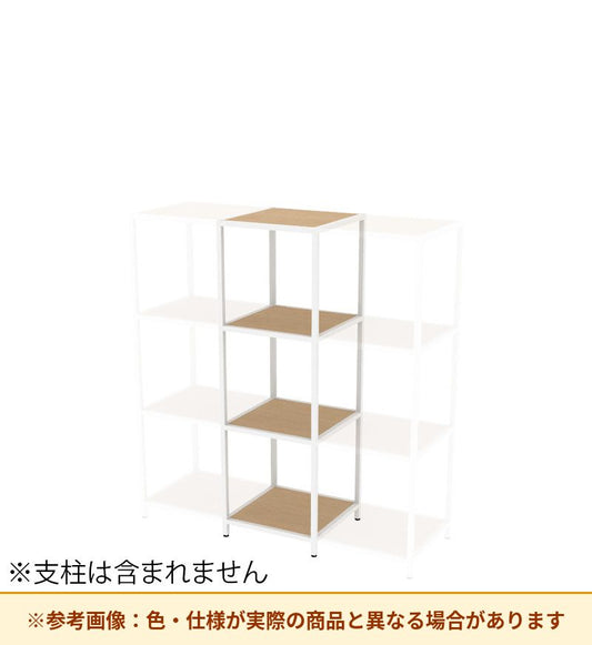 コクヨ 収納棚 ジューク シングル棚3段 ポスト用 SJK-ACS3W-E