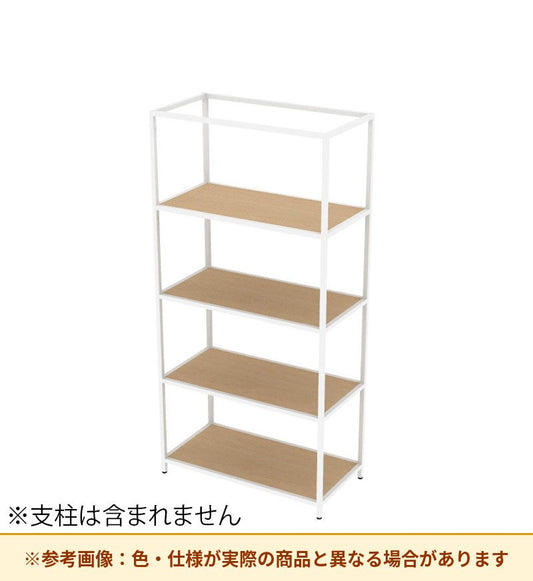 コクヨ 収納棚 ジューク ダブル棚4段 直線用 SJK-ASD4W-E